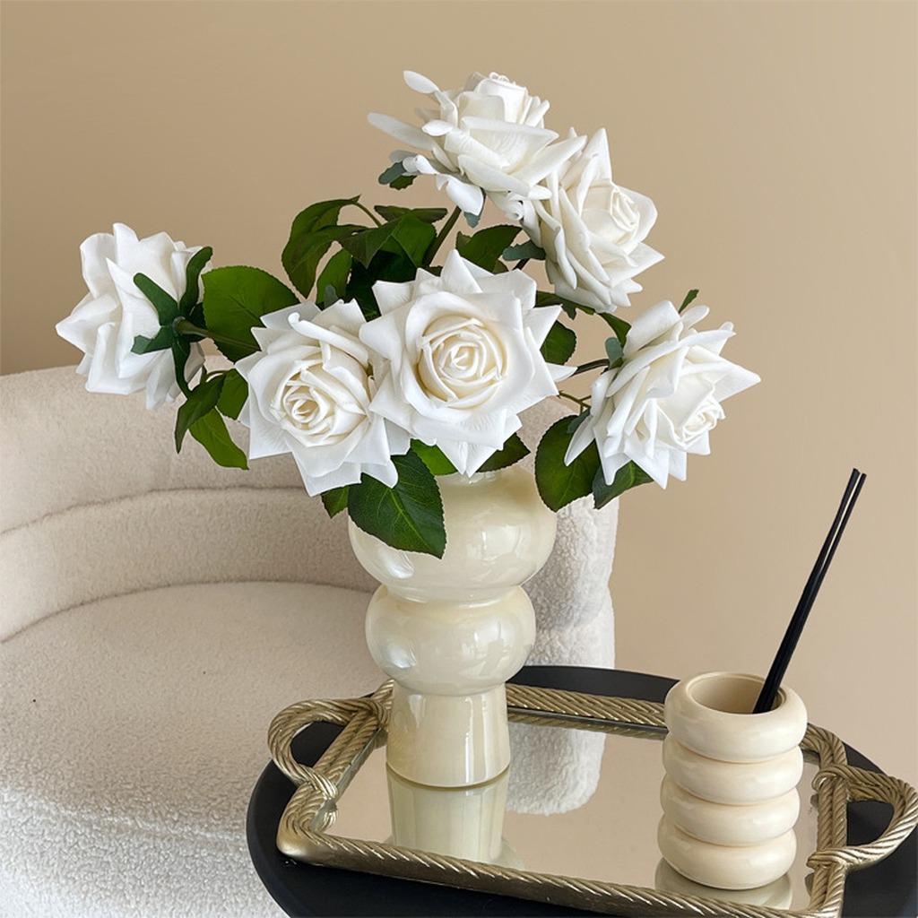 Florist Supply Bulk - Realistic Rose Vivid Natural Looking Fake