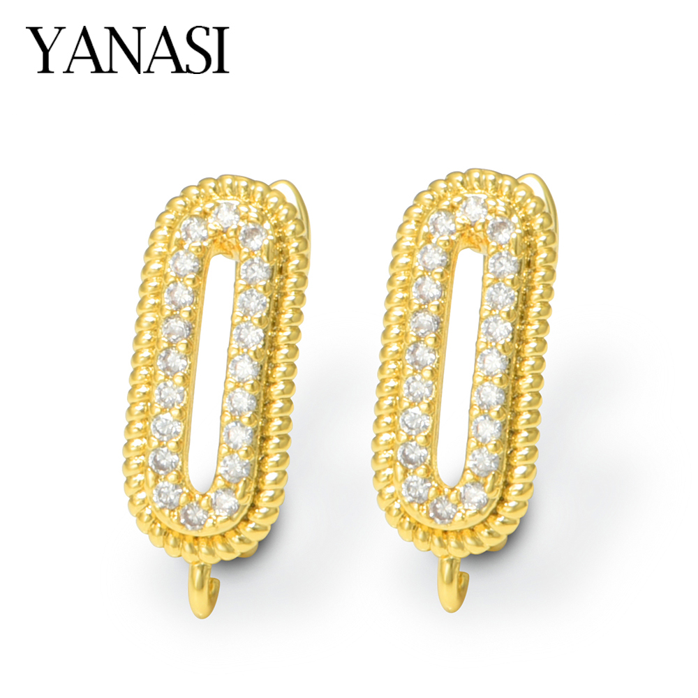 Supply Florist - 1 Pair 18K Gold Plated Brass