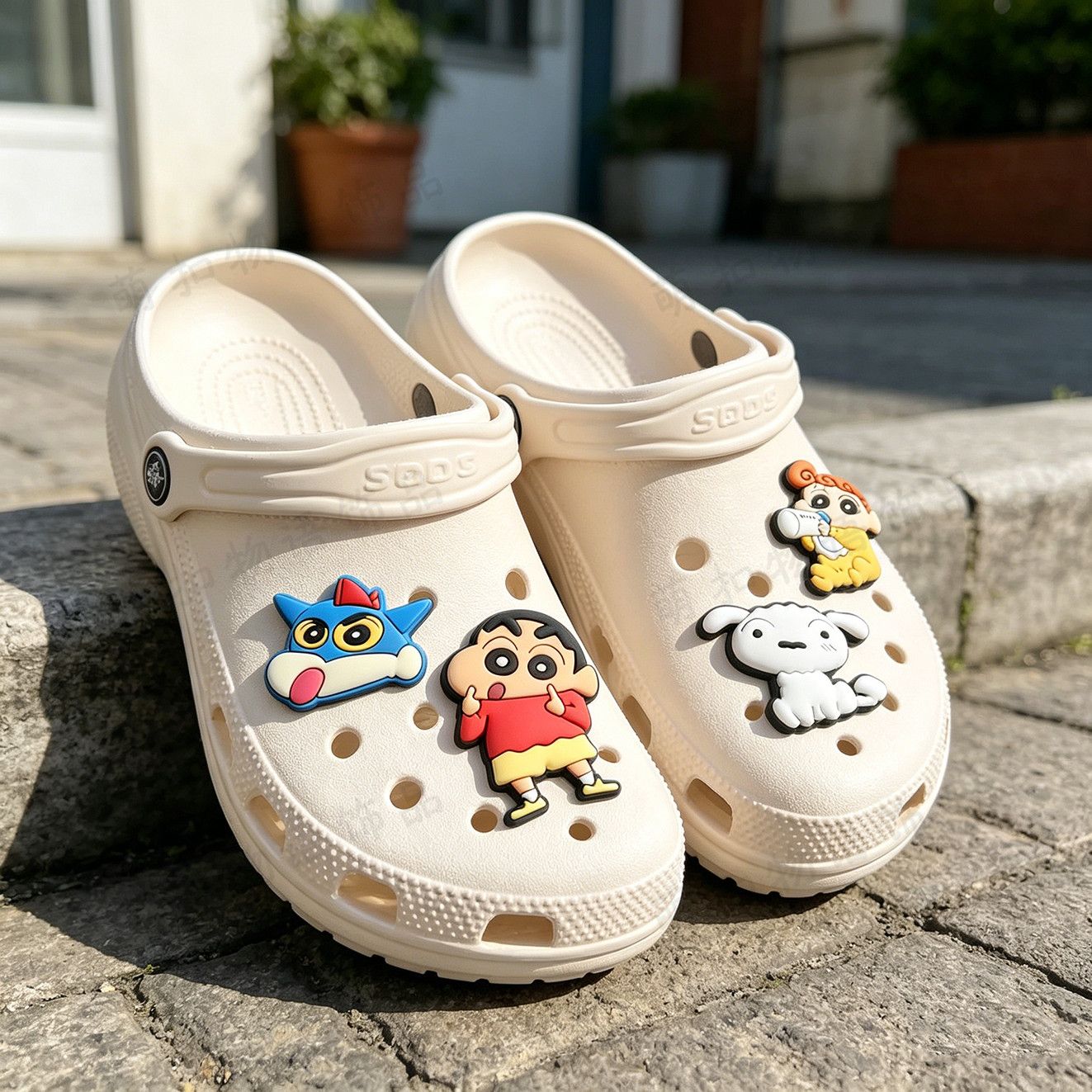 Crayon Shin-chan shoe flower a - Supply Florist ulasan dan harga