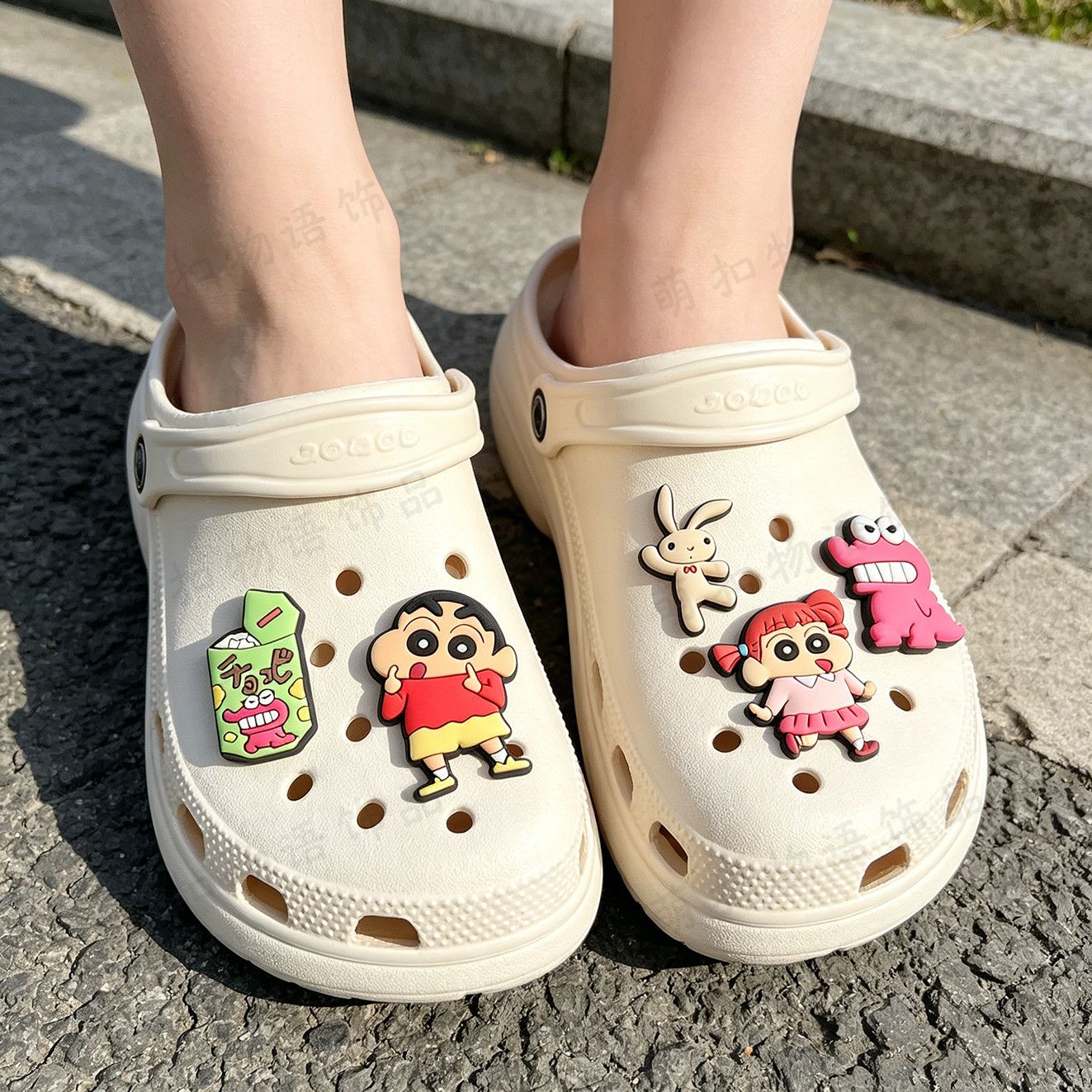 Crayon Shin-chan shoe flower a - Supply Florist ulasan dan harga