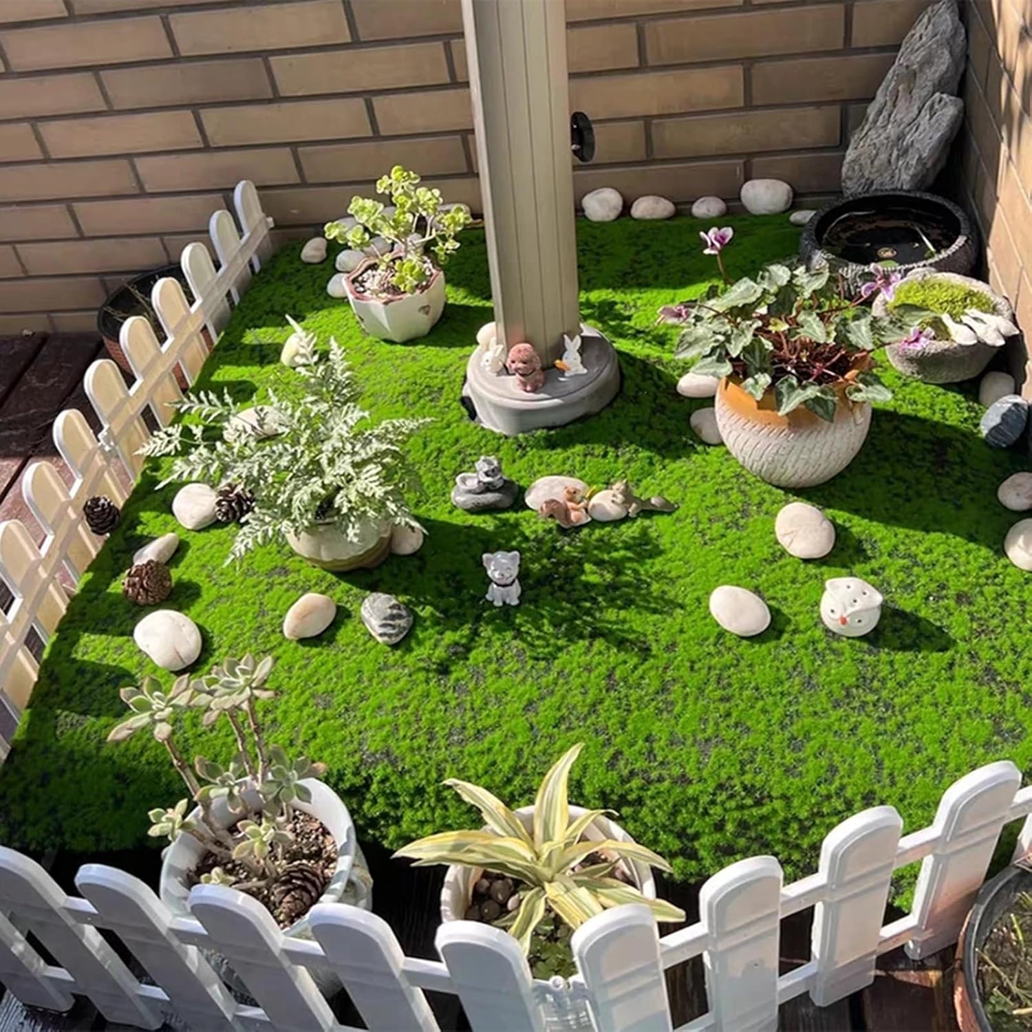 Artificial Moss Mat Fake Grass - Preserved Moss Sheet ulasan dan harga