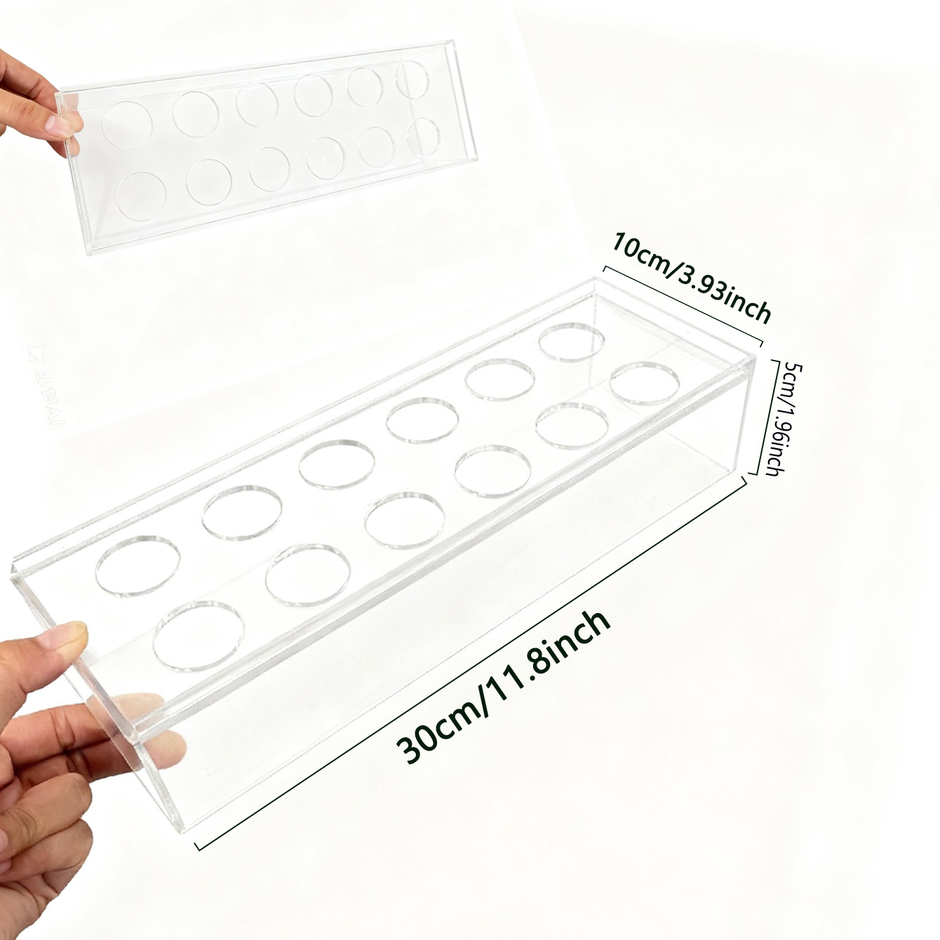 12 Holes Rectangular Clear Acr - Florist Supply Vases ulasan dan harga