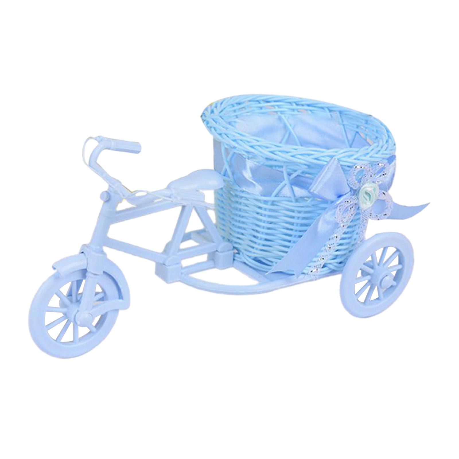 Bicycle Artificial Flower Bask - Florist Supply Vases ulasan dan harga