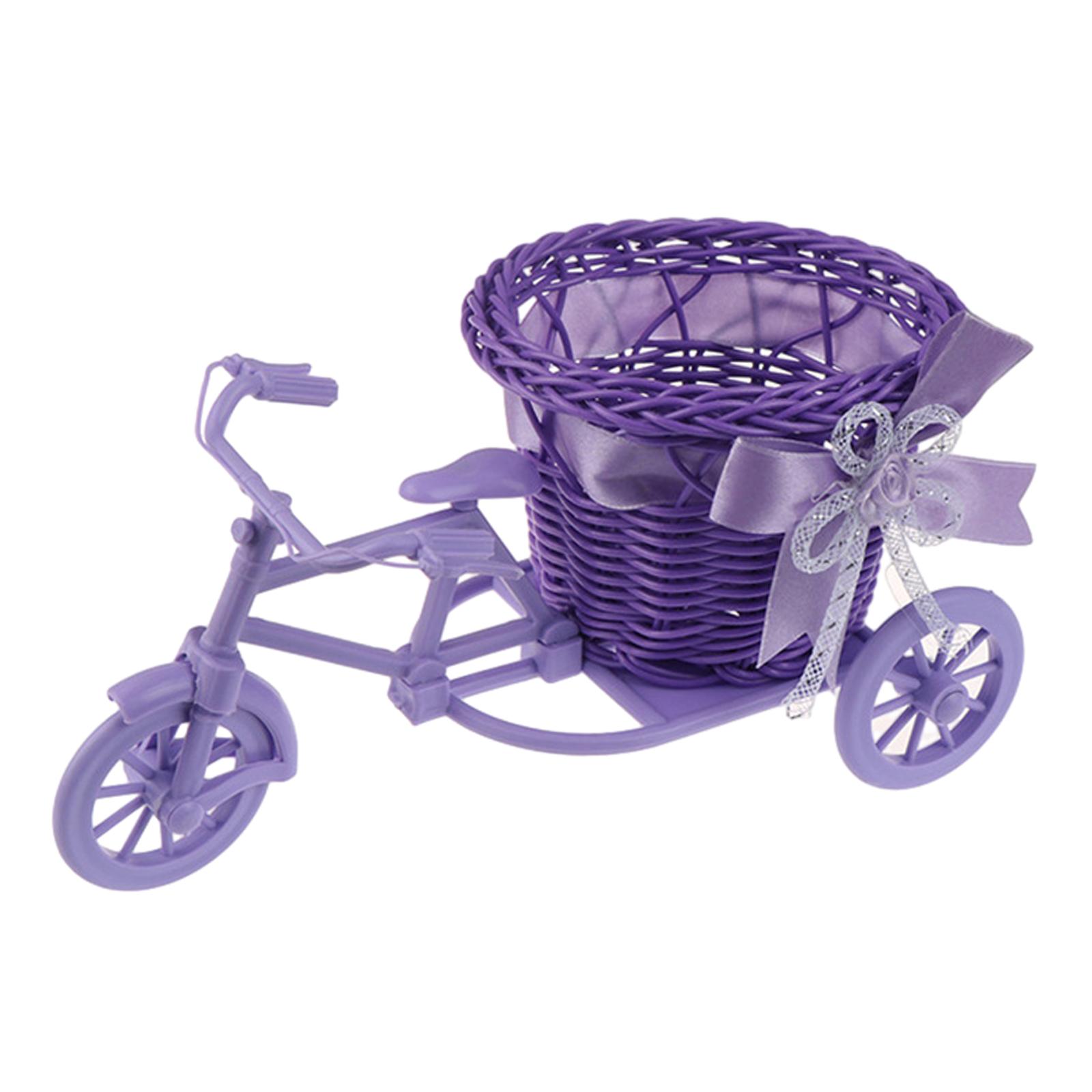Bicycle Artificial Flower Bask - Florist Supply Vases ulasan dan harga