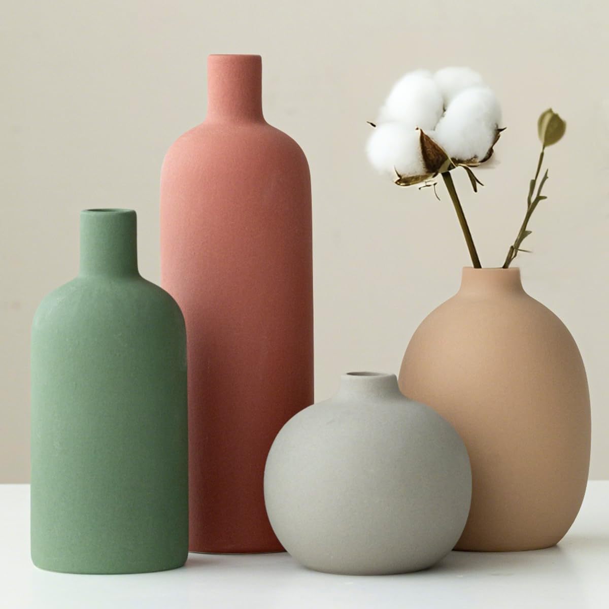 Nordic Morandi Matte Ceramic V - Eucalyptus Preserved ulasan dan harga