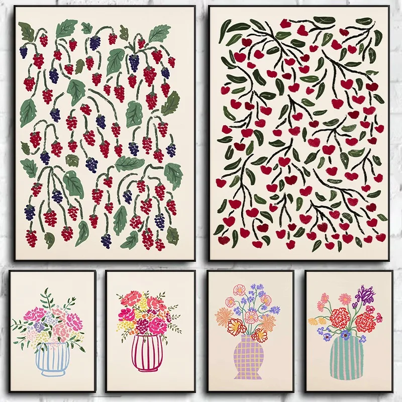 1pc frameless Canvas Painting  - Florist Supply Vases ulasan dan harga
