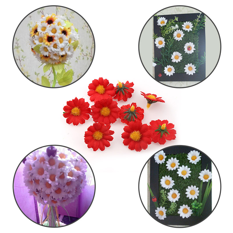 100PC/lot 2.5cm Mini Daisy Dec - Florist Supply Bulk ulasan dan harga