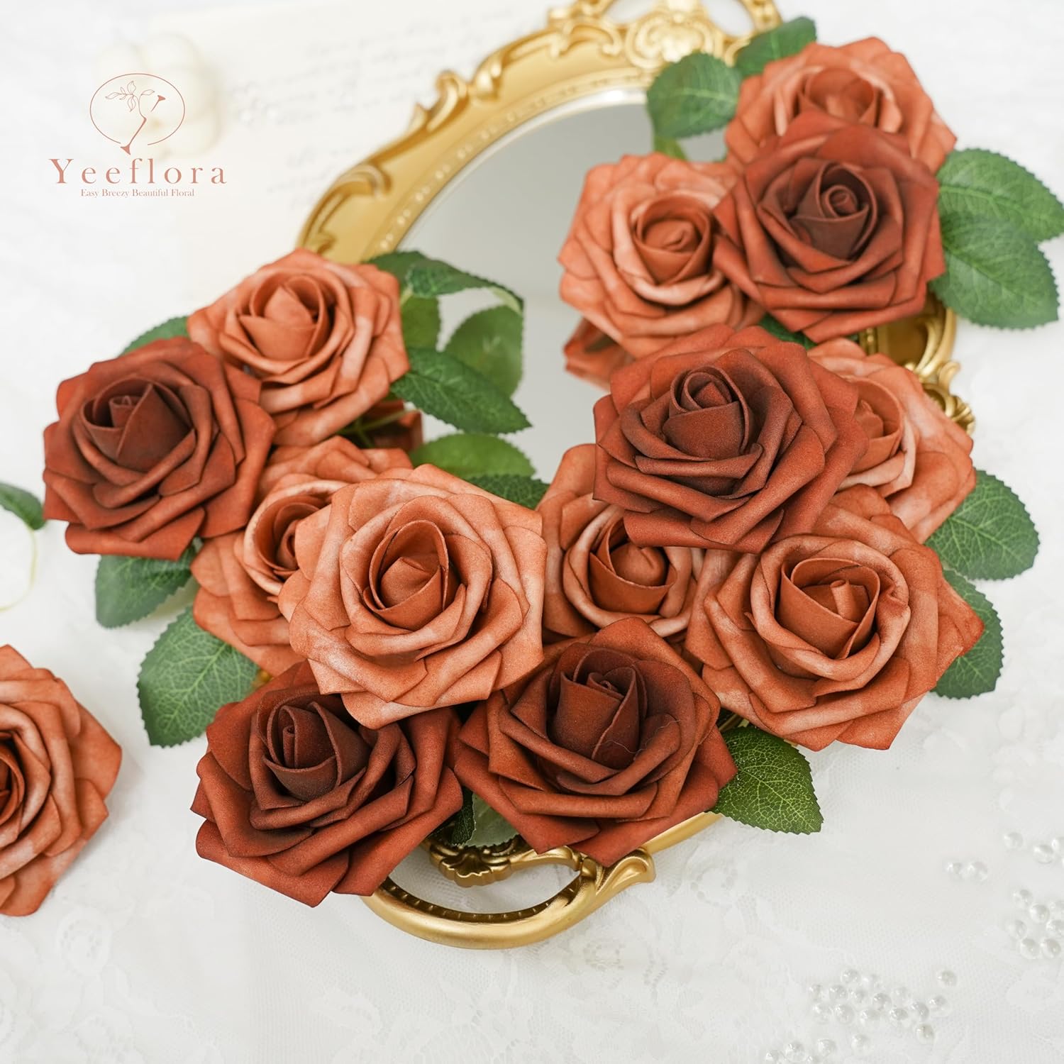 25pcs Artificial Rose for DIY  - Florist Supply Bulk ulasan dan harga