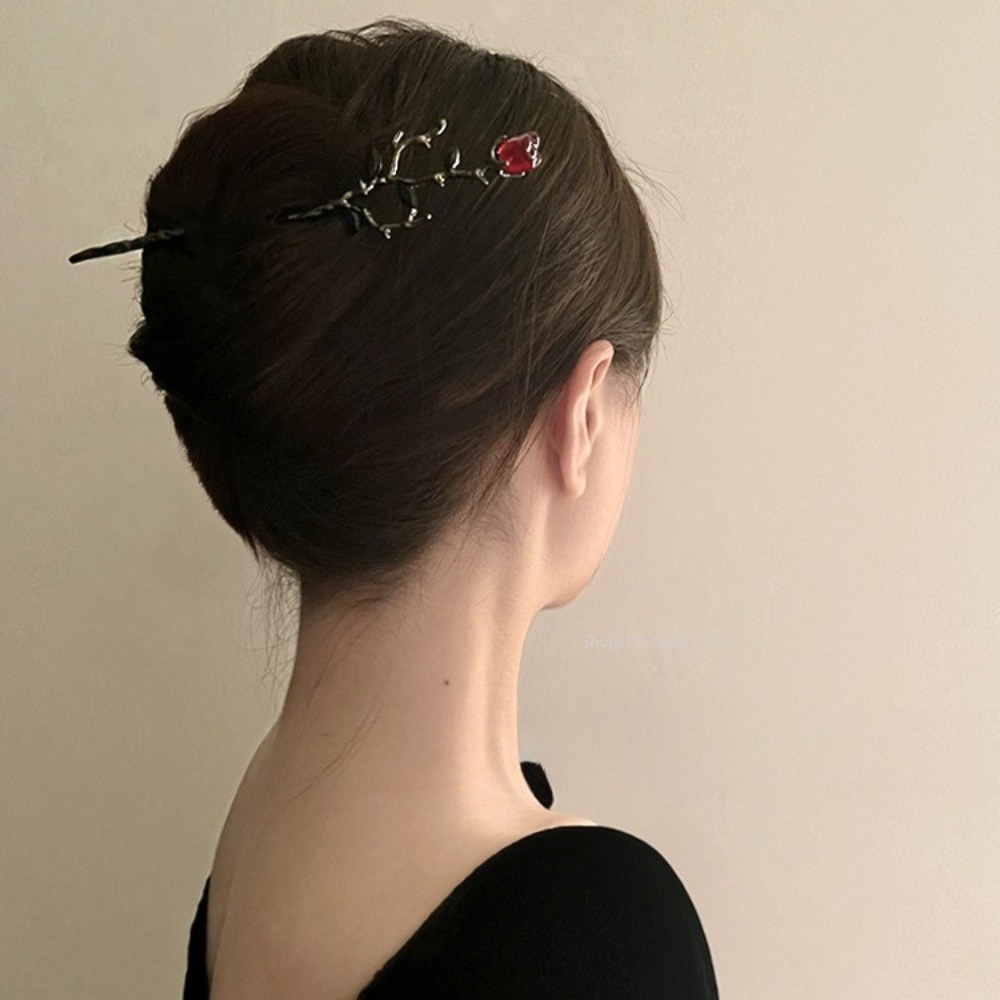 Vintage Metal Red Rose Flower  - Supply Florist ulasan dan harga