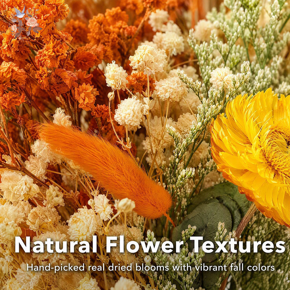 Autumn Dried Flowers Bouquet N - Eucalyptus Preserved ulasan dan harga