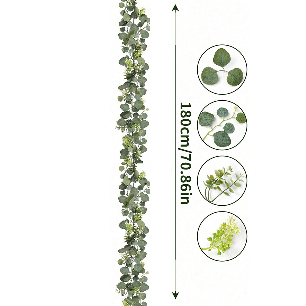 Artificial Eucalyptus Garland  - Eucalyptus Preserved ulasan dan harga