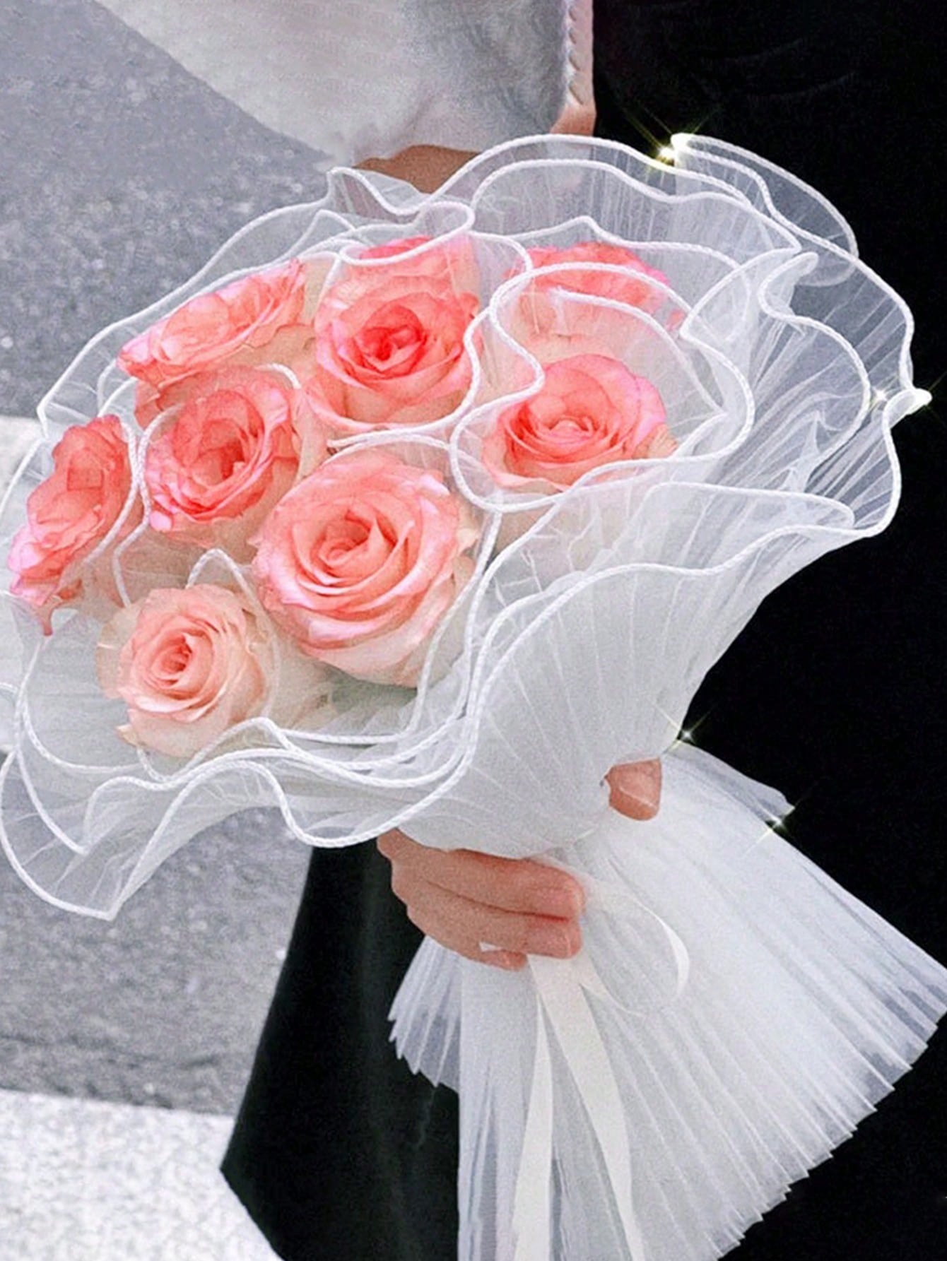 4Yards Faux Pearl Edge Flower  - Florist Flower Supply ulasan dan harga