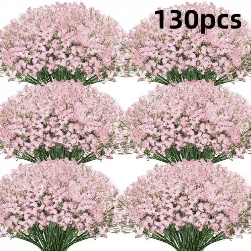 130-Stem Pink Gypsophila Artif - Florist Supply Bulk ulasan dan harga