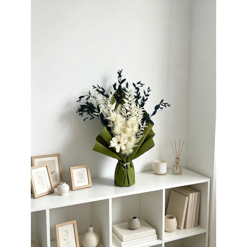 Preserved Dried Flower Bouquet - Eucalyptus Preserved ulasan dan harga